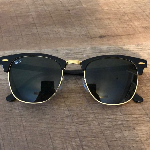 AUTHENTIC RAYBAN CLUBMASTER SUNGLASSES - Picture 2 of 4